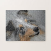 Shetland Sheep Hund Jigsaw. Puzzle (Horizontal)