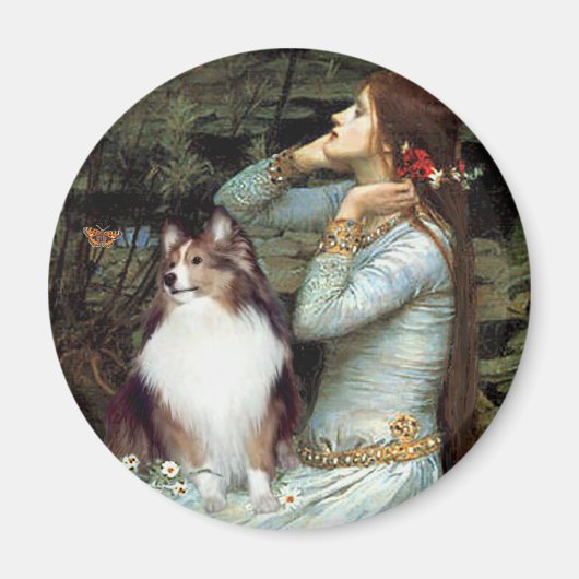 Shetland Sheepdog 18 - Ophelia Sitzplatz Magnet (Vorne)