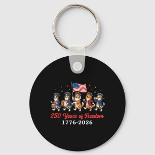 Shetland Sheepdog 250 Jahre Dom 1776 2026 Patriot Schlüsselanhänger