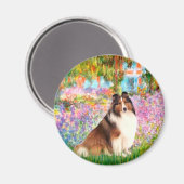 Shetland Sheepdog 7 - Garten Magnet (Vorderseite/Rückseite)