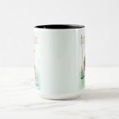 Shetland Sheepdog Aquarell personalisierter Hund Tasse (Zentrum)