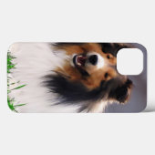 Shetland Sheepdog Art Case-Mate iPhone Hülle (Rückseite (Horizontal))