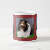 Shetland Sheepdog Art Jumbo-Tasse (Vorderseite)