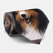 Shetland Sheepdog Art Krawatte (Gerollt)