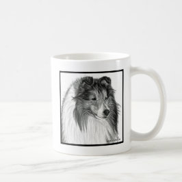 Shetland Sheepdog Art von Glenda S. Harlan Kaffeetasse