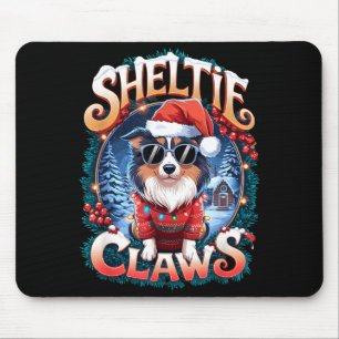 Shetland Sheepdog Besitzer Kostüm Sheltie Krallen  Mousepad