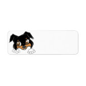 Shetland Sheepdog Black Tri Peeking Cartoon (Vorne)