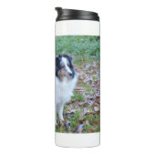 Shetland Sheepdog Blue Merle Thermosbecher (Nach rechts gedreht)