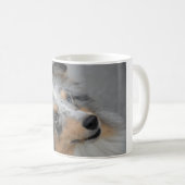 Shetland Sheepdog Blue Tri Kaffeetasse (VorderseiteRechts)