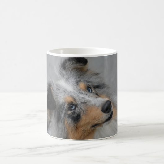 Shetland Sheepdog Blue Tri Kaffeetasse (Mittel)