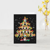 Shetland Sheepdog Christmas Tree Funny Sheltie Chr Karte (Gelbe Blume)