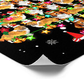 Shetland Sheepdog Christmas Tree Funny Sheltie Chr Poster (Ecke)