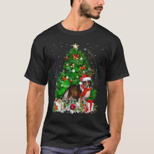 Shetland Sheepdog Christmas Tree Light Pajama Dog T-Shirt