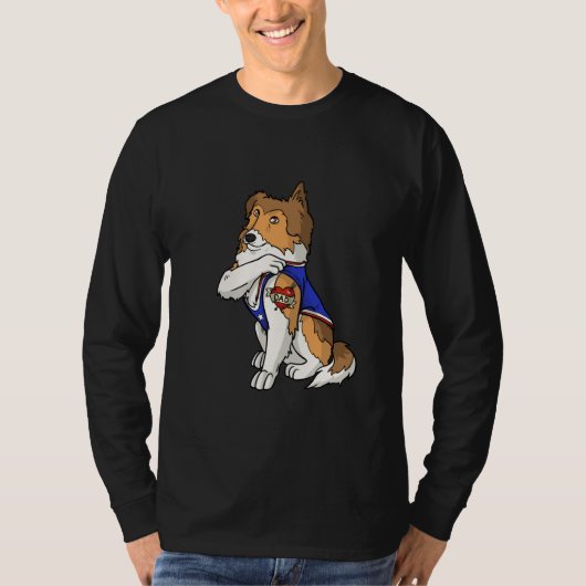 Shetland Sheepdog Dog Love Dad Puppy Owner T-Shirt (Vorderseite)