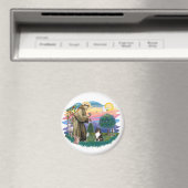 Shetland Sheepdog (dreistöckige Farbe) Magnet (In Situ (Geschirrspüler))