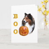 Shetland Sheepdog (Einmal) Boo Karte (Gelbe Blume)