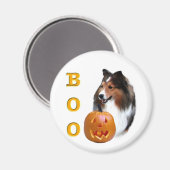 Shetland Sheepdog (Einmal) Boo Magnet (Vorderseite/Rückseite)