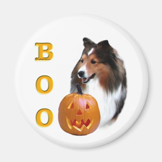 Shetland Sheepdog (Einmal) Boo Magnet (Vorne)