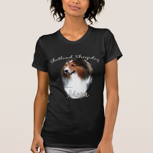 Shetland Sheepdog (Einmal) Mama 2 T-Shirt (Vorderseite)