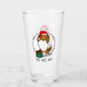 Shetland Sheepdog (Einmal) Niedlich Glas (Vorderseite)