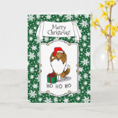 Shetland Sheepdog (Einmal) Niedlich Karte (Gelbe Blume)