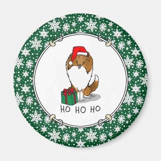Shetland Sheepdog (Einmal) Niedlich Magnet (Vorne)