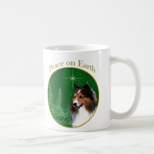 Shetland Sheepdog (Einmal) Peace Kaffeetasse