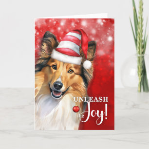 Shetland Sheepdog entleash die Freude Weihnachten