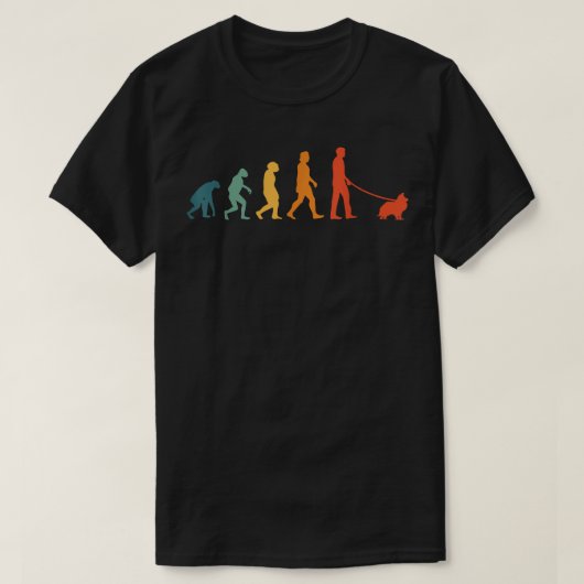 Shetland Sheepdog Evolution Retro Sheltie T-Shirt (Design vorne)