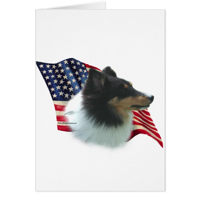 Shetland Sheepdog-Flagge (Vorne)
