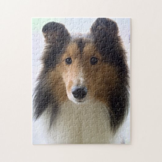 Shetland Sheepdog Foto Jigsaw Puzzle (Vertikal)