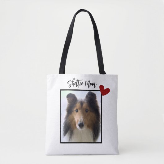 Shetland Sheepdog Foto Sheltie Mama Tasche (Vorderseite)