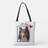 Shetland Sheepdog Foto Sheltie Mama Tasche (Rückseite)