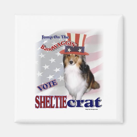 SHETLAND SHEEPDOG Geschenke Magnet (Vorne)