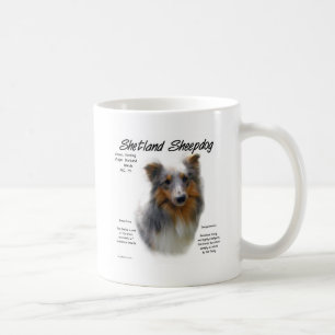 Shetland Sheepdog Geschichtsdesign Kaffeetasse