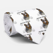 Shetland Sheepdog Geschichtsdesign Krawatte (Gerollt)