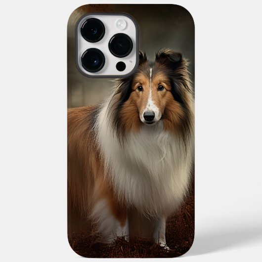 Shetland Sheepdog Halloween Beängstigend Case-Mate iPhone Hülle (Rückseite)