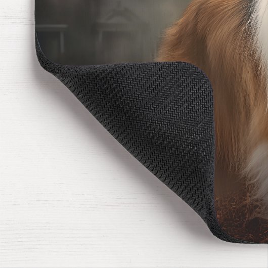Shetland Sheepdog Halloween Beängstigend Mousepad (Ecke)