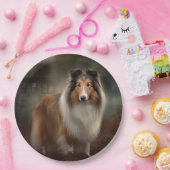 Shetland Sheepdog Halloween Beängstigend Pappteller (Party)