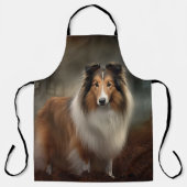 Shetland Sheepdog Halloween Beängstigend Schürze (Vorderseite)