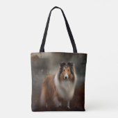 Shetland Sheepdog Halloween Beängstigend Tasche (Rückseite)