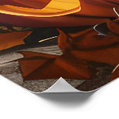 Shetland Sheepdog Halloween Spooky Poster (Ecke)