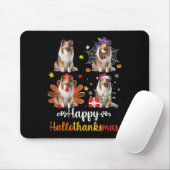 Shetland Sheepdog Halloween Weihnachtsfest Happy H Mousepad (Mit Mouse)