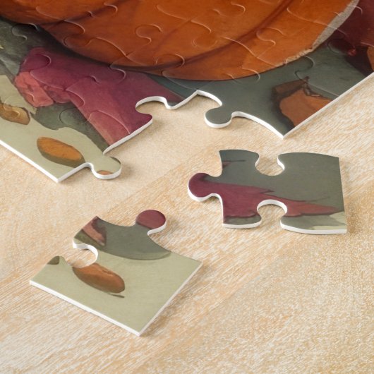 Shetland Sheepdog Herbst lässt Erntedank Kunst Puzzle (Seite)