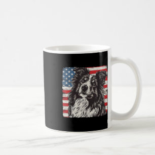 Shetland Sheepdog Hund Amerikanisches Patriot-Shir Kaffeetasse