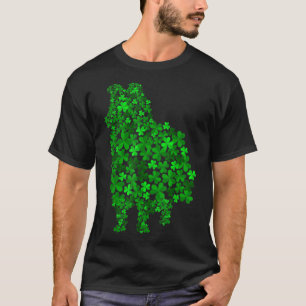 Shetland Sheepdog Hund Kleeblatt Leaf St Patrick D T-Shirt