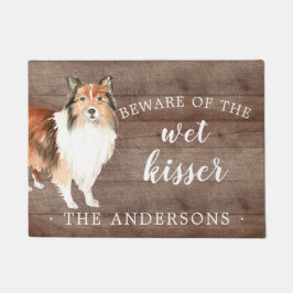 Shetland Sheepdog Hund Personalisiert Dog Mat Fußmatte