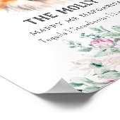 Shetland Sheepdog Hund Signature Drink Sign Poster (Ecke)