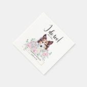 Shetland Sheepdog Hund Wedding Cocktail Napkins Serviette (Ecke)