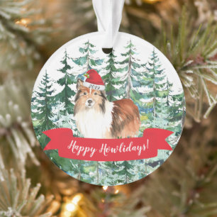 Shetland Sheepdog Hund Weihnachten Ornament